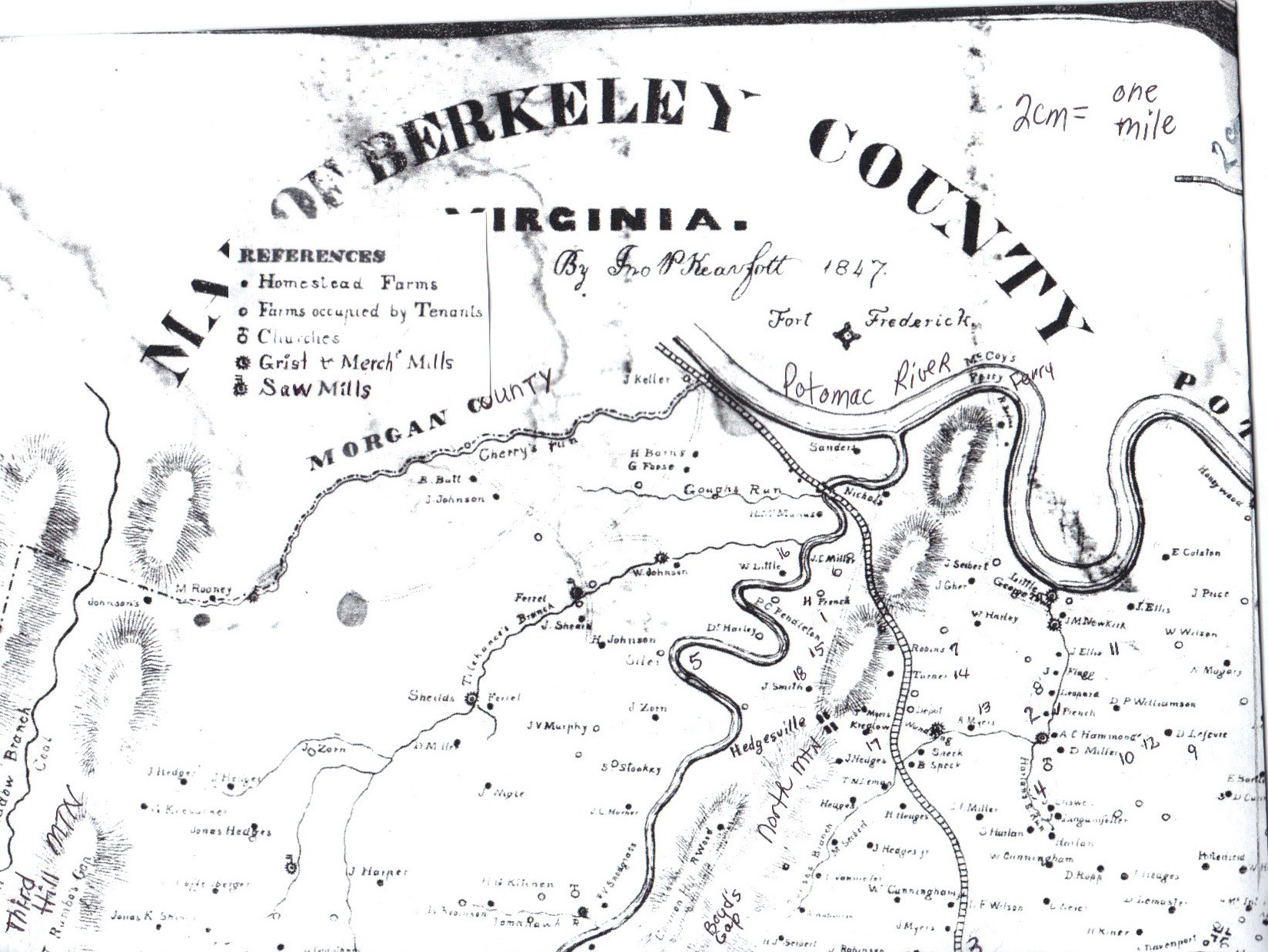 Jacob French, 1702, Berkeley Co., VA (now WV), FFA Chart 195